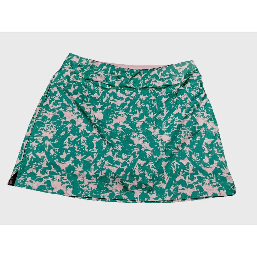 Adidas PrimeGreen women's green/white print stretch tennis/golf skort Sz L